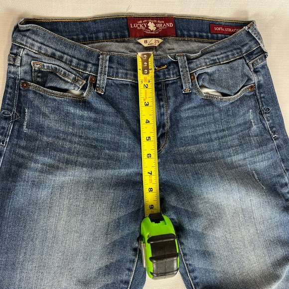 Lucky Brand Sofia Straight Jeans Women 8/29 Medium Wash Stretch Denim - Picture 10 of 14